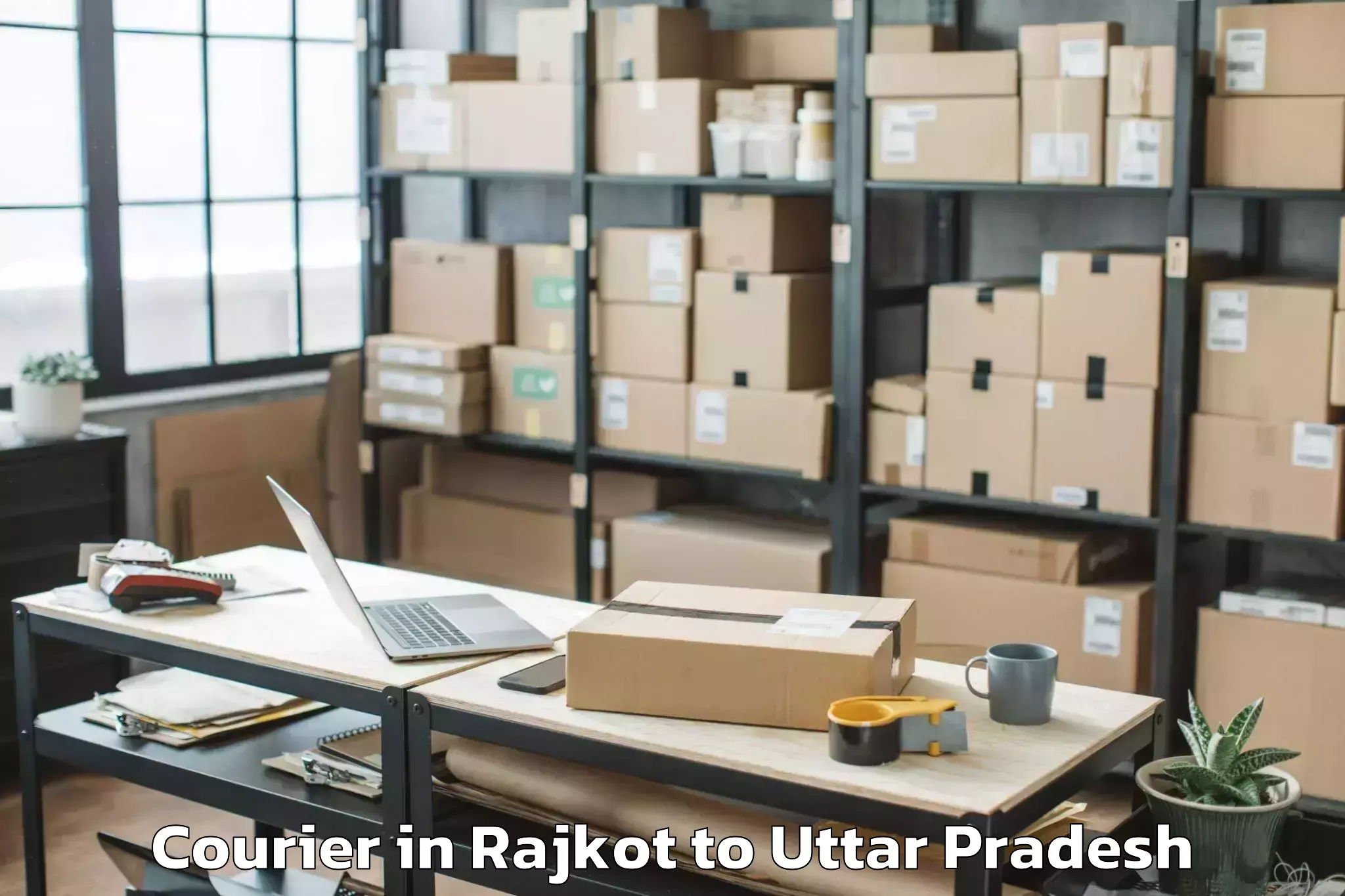 Discover Rajkot to Etawah Courier